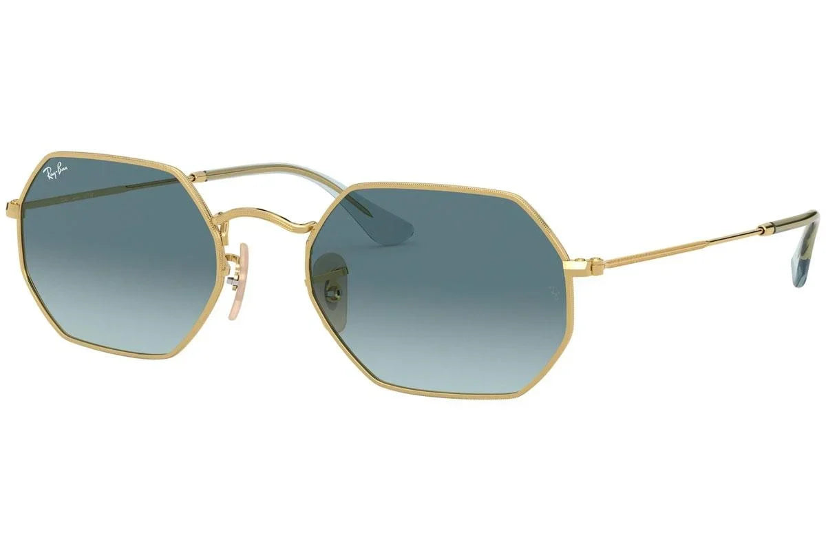 Ray-Ban Octagonal Classic RB3556N 91233M – Gold Blue Gradient