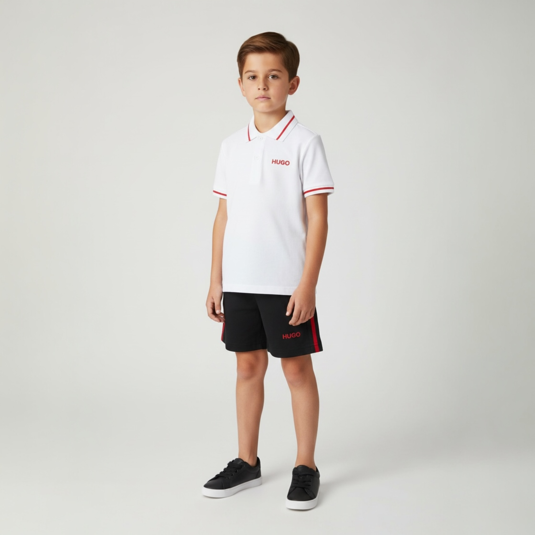 Compleu Copii Model HB – Tricou Polo & Pantaloni Scurți