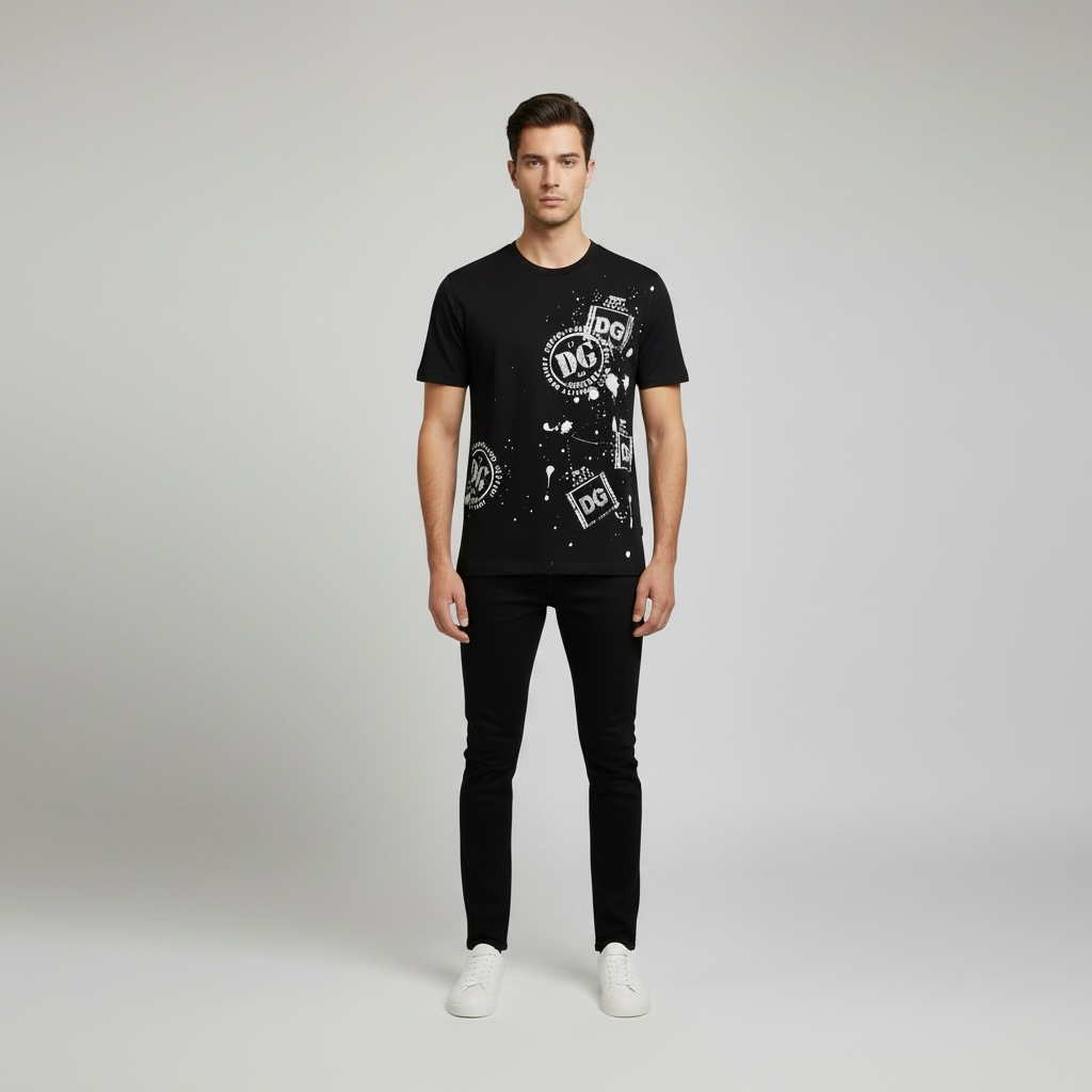 Tricou Bărbați DG – Negru