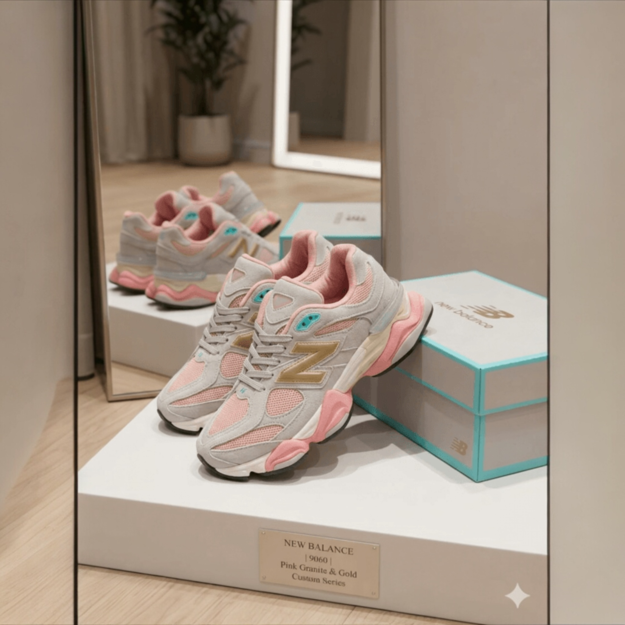 Sneakers New B 9060 Pink Edition