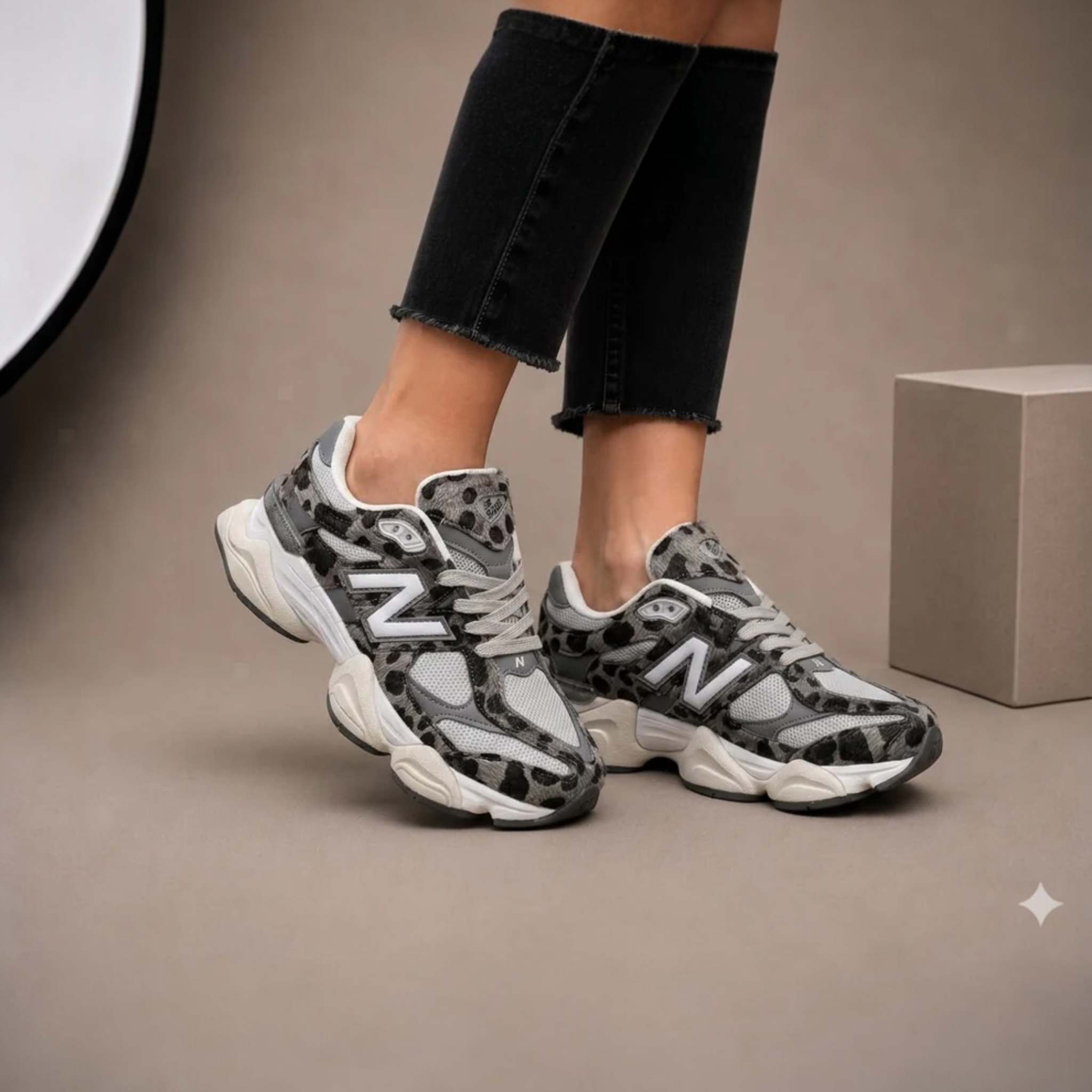 Sneakers Model NB Leopard Gri