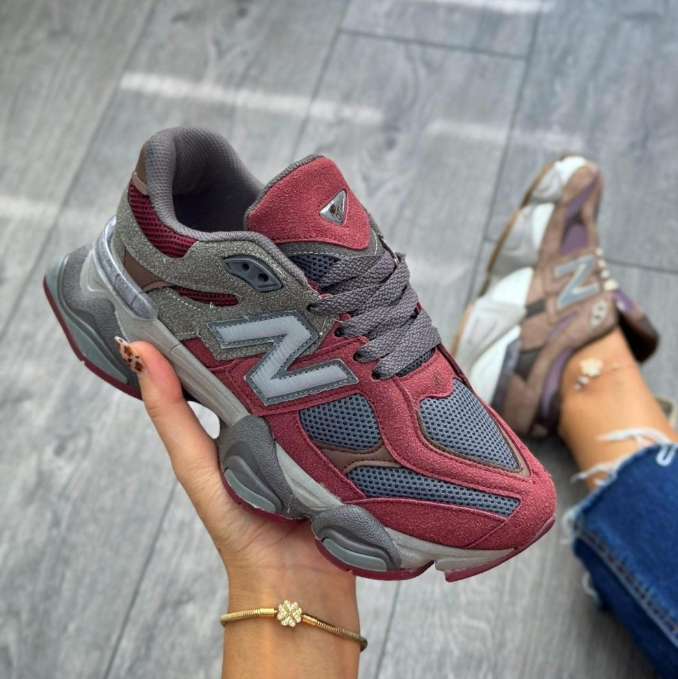 Sneakers Unisex New B Grena & Gri