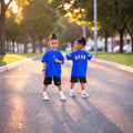 Set Tricou & Pantaloni Scurți Copii Model Jdn Blue