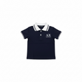 Tricou polo băieți bleumarin A|X – casual elegant