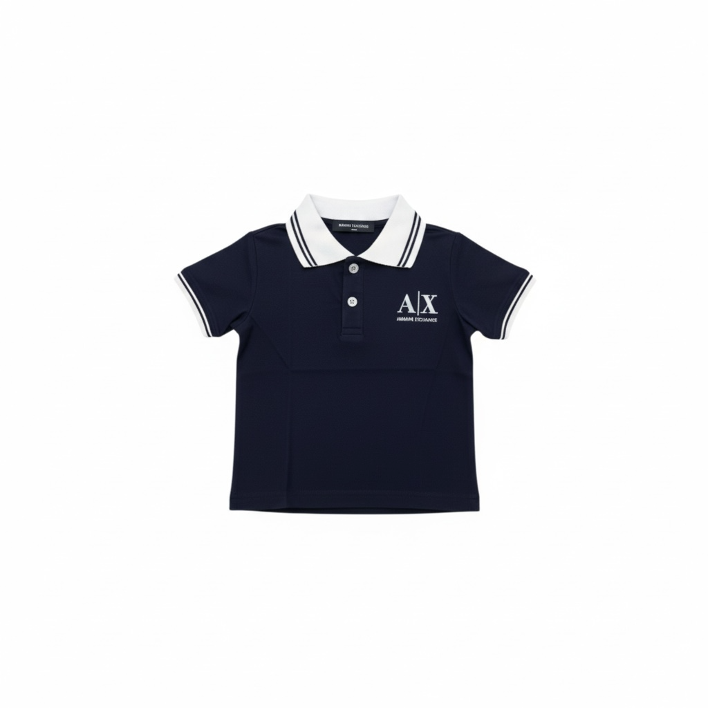 Tricou polo băieți bleumarin A|X – casual elegant