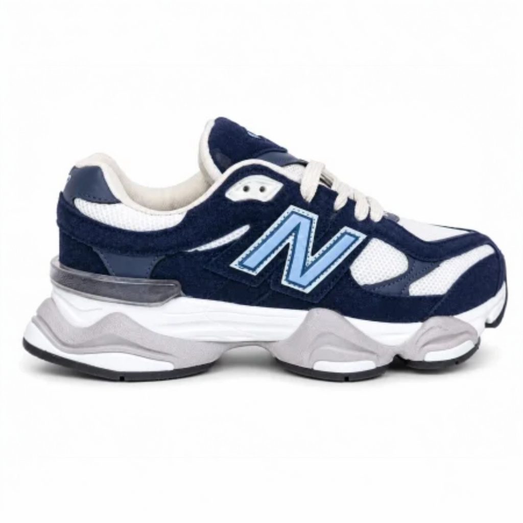 Sneakers Unisex New B Bleumarin cu Alb