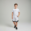 Set Tricou & Pantaloni Scurți Copii Model MBS White