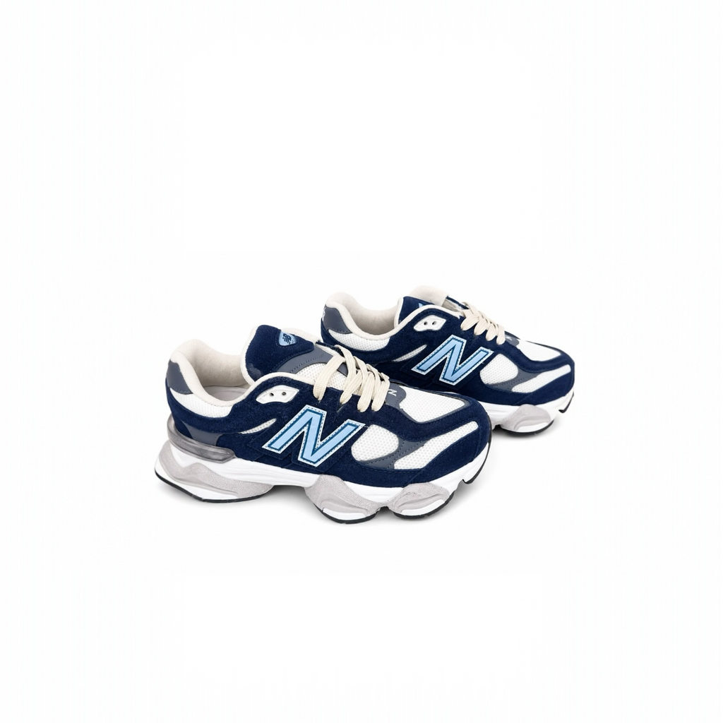 Sneakers Unisex New B Bleumarin cu Alb