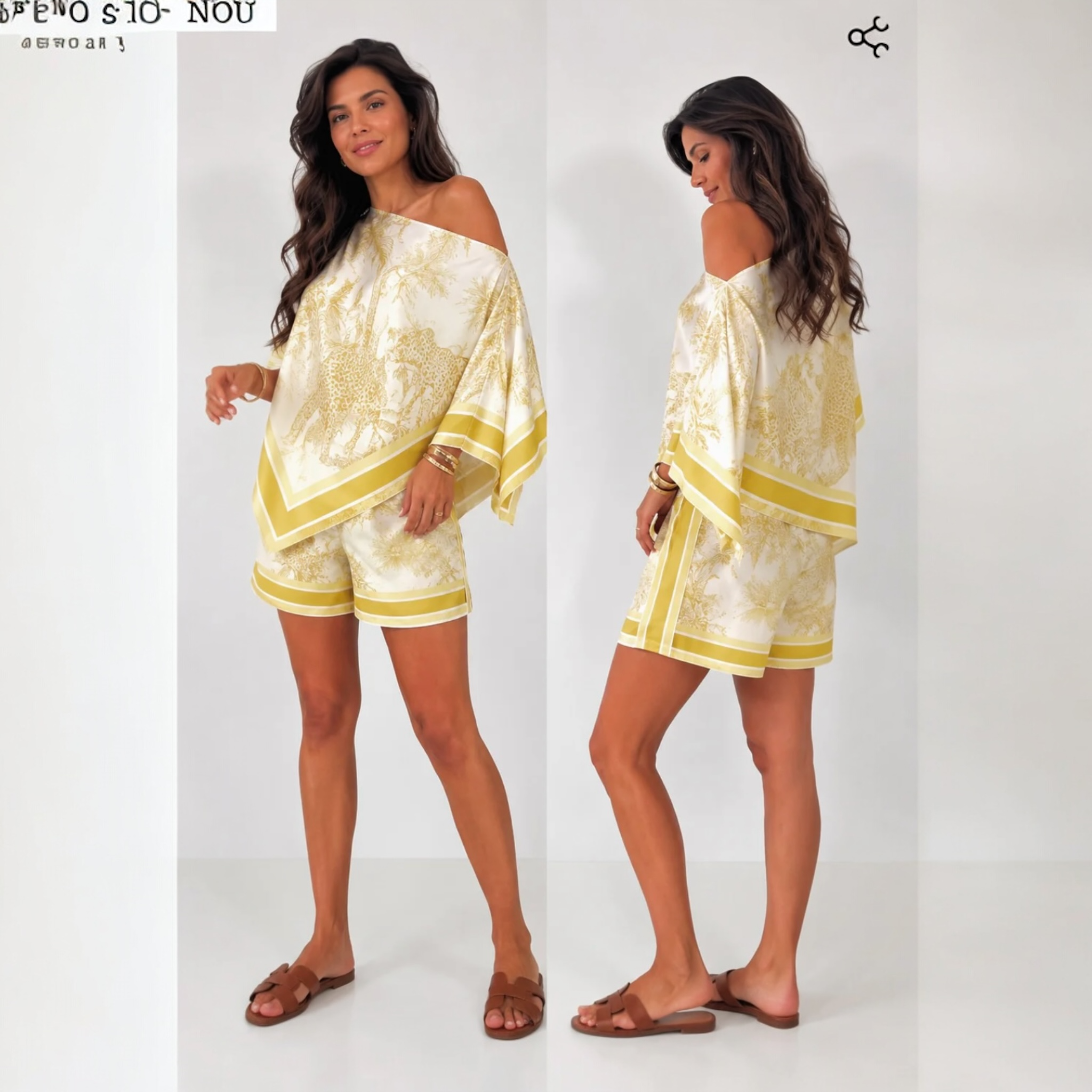 Compleu Damă Model Safari Chic – Crem/Bej