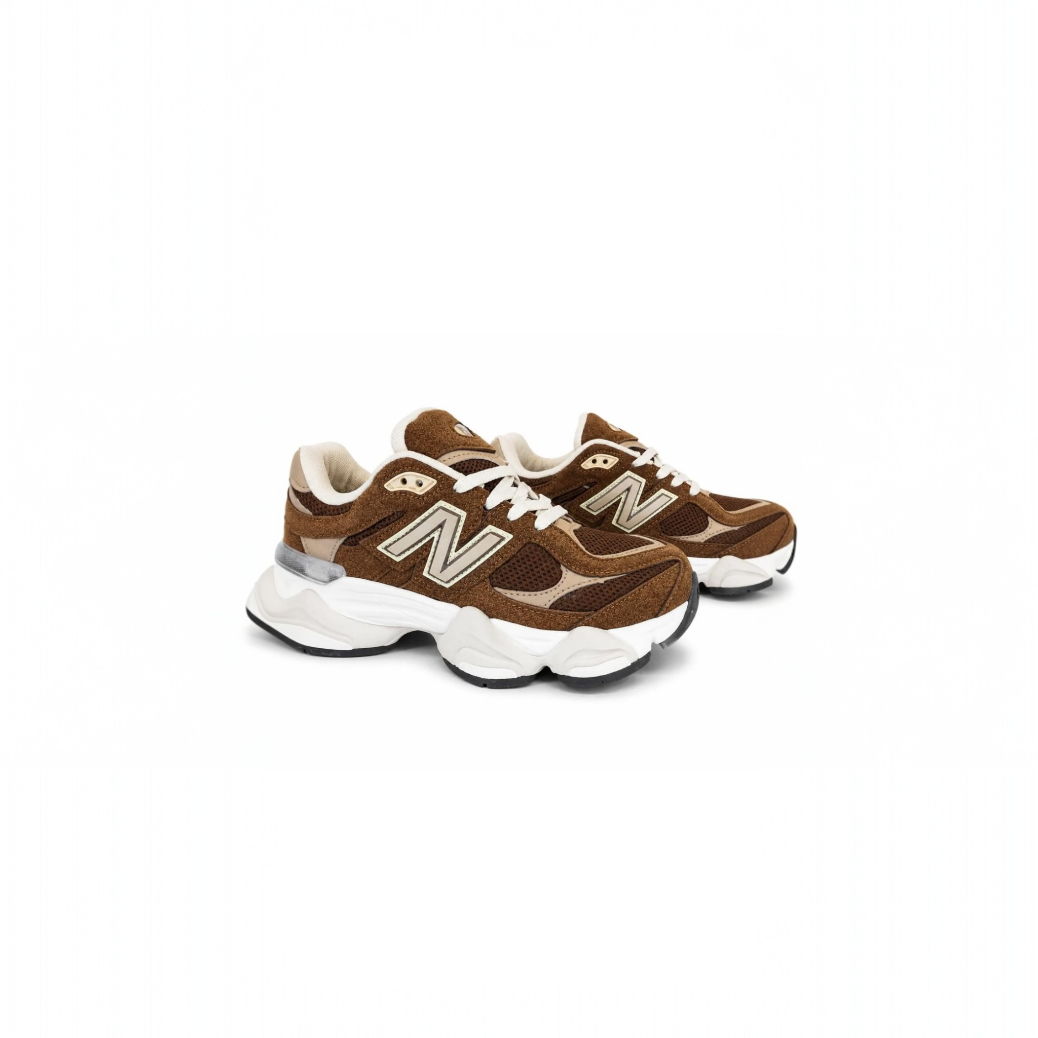 Sneakers Unisex New B Maro cu Bej