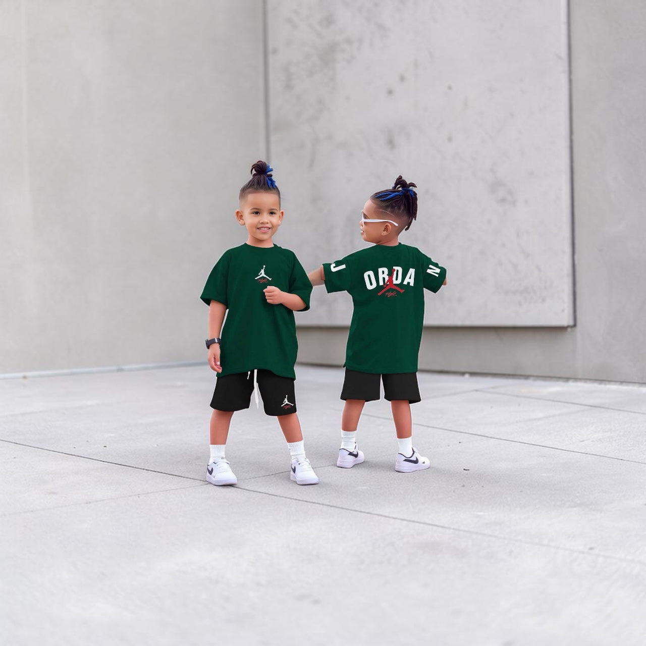 Set Tricou & Pantaloni Scurți Copii Model JDN